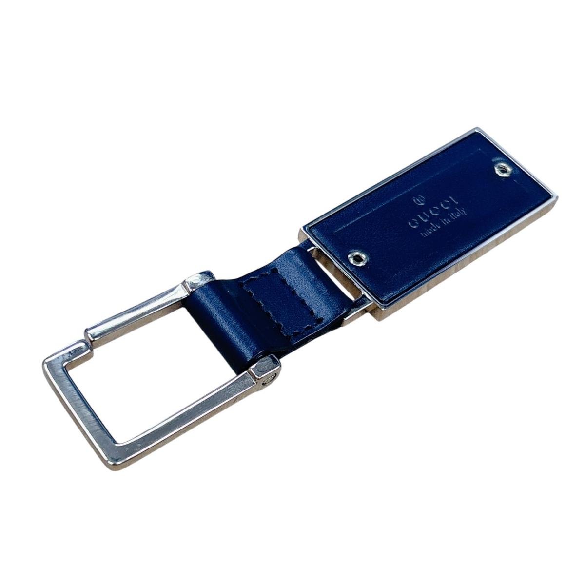 グッチ GUCCI キーホルダー
 キーホルダー キーフック キーリング レザー ブラウン 【SS】
 【中古】