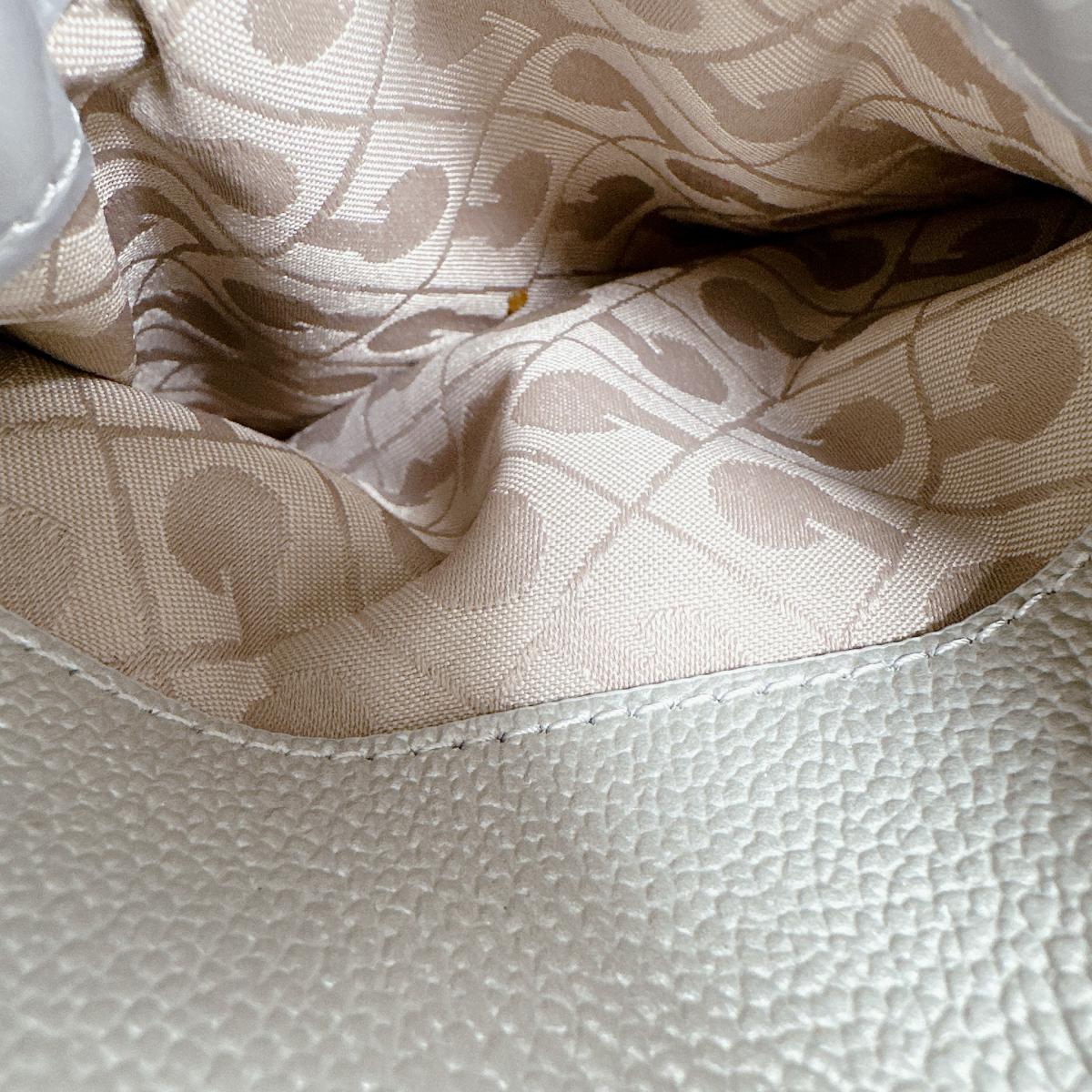 ゲラルディーニ GHERARDINI ハンドバッグ
 ハンドバッグ ソフティ PVC シルバー 【SS】
 【中古】