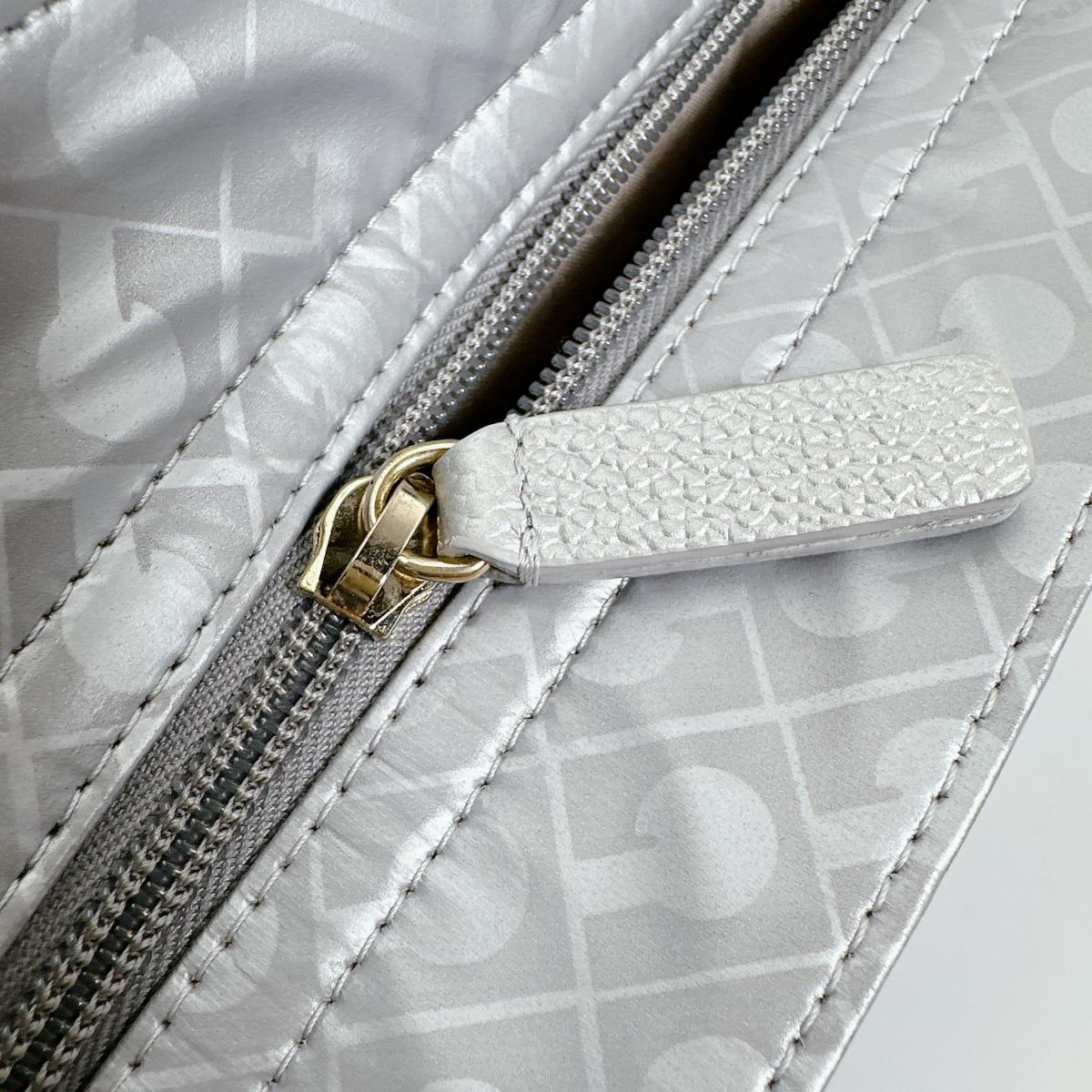 ゲラルディーニ GHERARDINI ハンドバッグ
 ハンドバッグ ソフティ PVC シルバー 【SS】
 【中古】