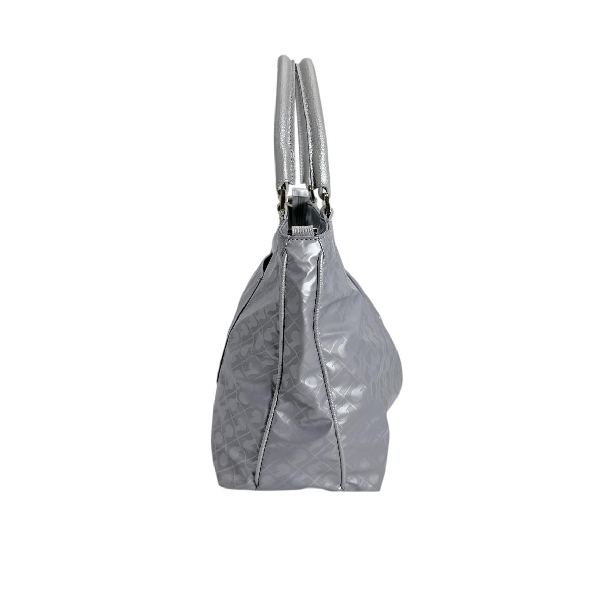 ゲラルディーニ GHERARDINI ハンドバッグ
 ハンドバッグ ソフティ PVC シルバー 【SS】
 【中古】