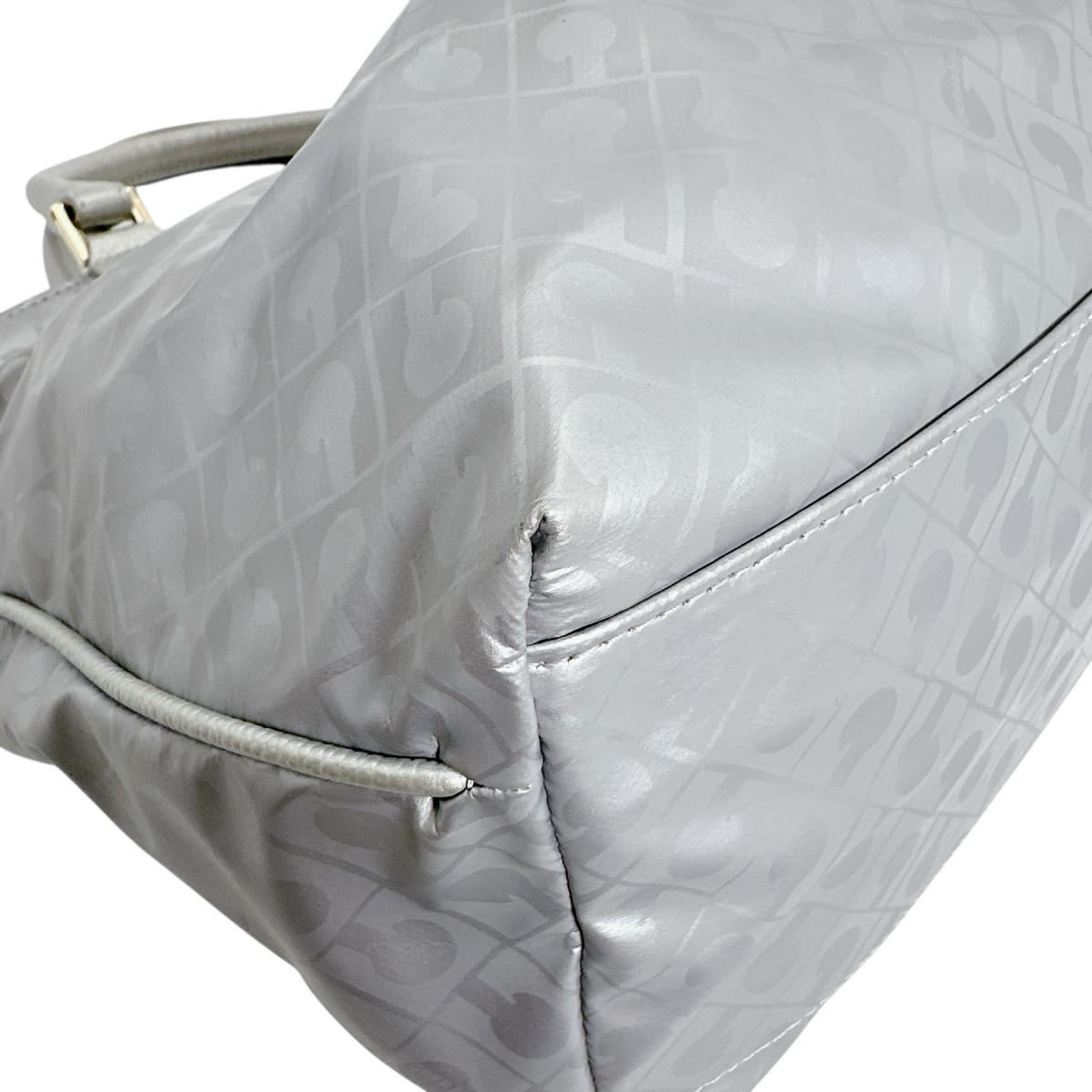 ゲラルディーニ GHERARDINI ハンドバッグ
 ハンドバッグ ソフティ PVC シルバー 【SS】
 【中古】