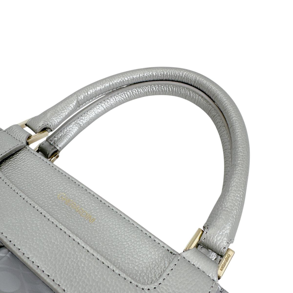 ゲラルディーニ GHERARDINI ハンドバッグ
 ハンドバッグ ソフティ PVC シルバー 【SS】
 【中古】