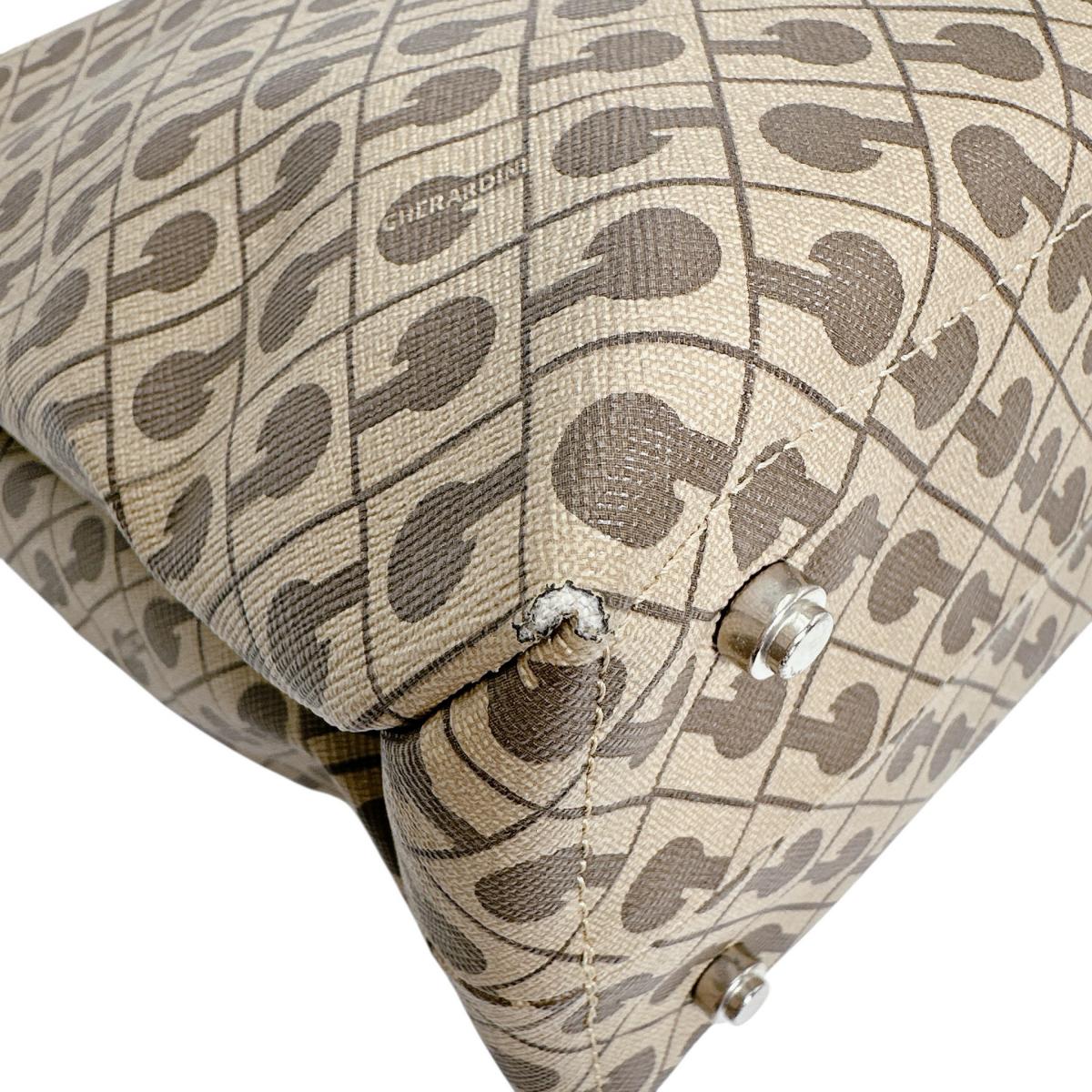 ゲラルディーニ GHERARDINI ハンドバッグ
 ハンドバッグ ソフティ PVC ベージュ 【SS】
 【中古】