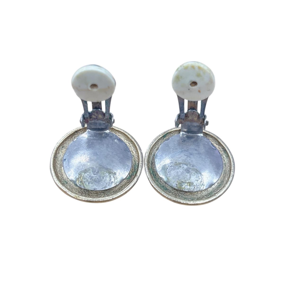 グッチ GUCCI イヤリング
 アクセサリー ロゴ入り 大ぶり GP ゴールド 【SS】
 【中古】