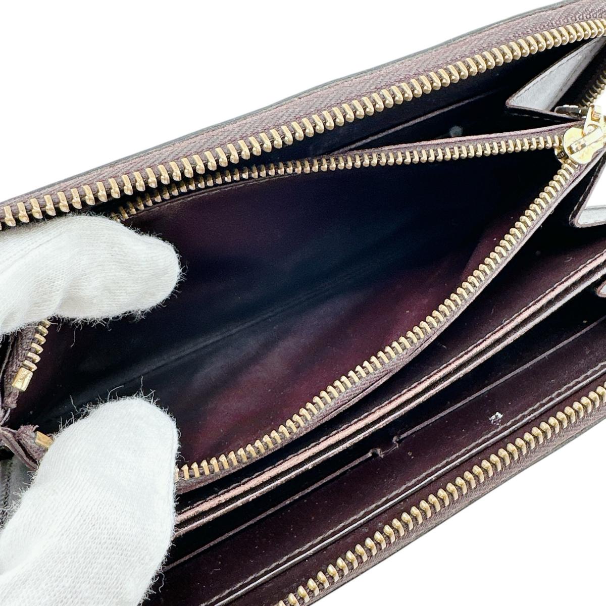 ルイヴィトン LOUIS VUITTON 長財布
 ラウンドファスナー モノグラム ジッピーウォレット モノグラムヴェルニ M93575 マゼンタ LV
 【SS】
 【中古】