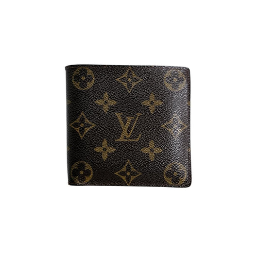 ルイヴィトン LOUIS VUITTON 二つ折り財布
 二つ折り財布 モノグラム カルトクレディ モネ モノグラムキャンバス M61665 ブラウン LV
 【SS】
 【中古】