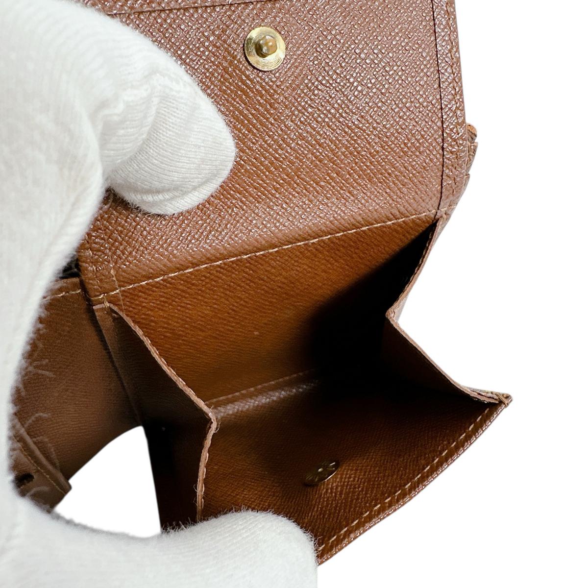 ルイヴィトン LOUIS VUITTON 二つ折り財布
 二つ折り財布 モノグラム カルトクレディ モネ モノグラムキャンバス M61665 ブラウン LV
 【SS】
 【中古】