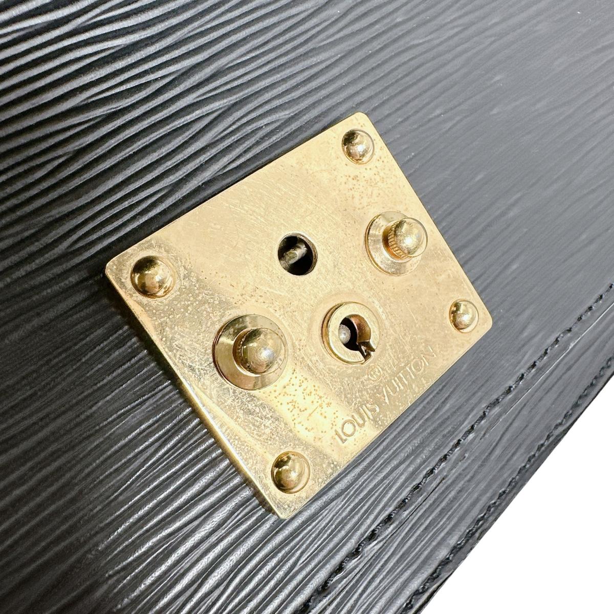 ルイヴィトン LOUIS VUITTON ハンドバッグ
 2WAYショルダーバッグ エピ モンソー エピレザー M52792 ブラック LV
 【SS】
 【中古】