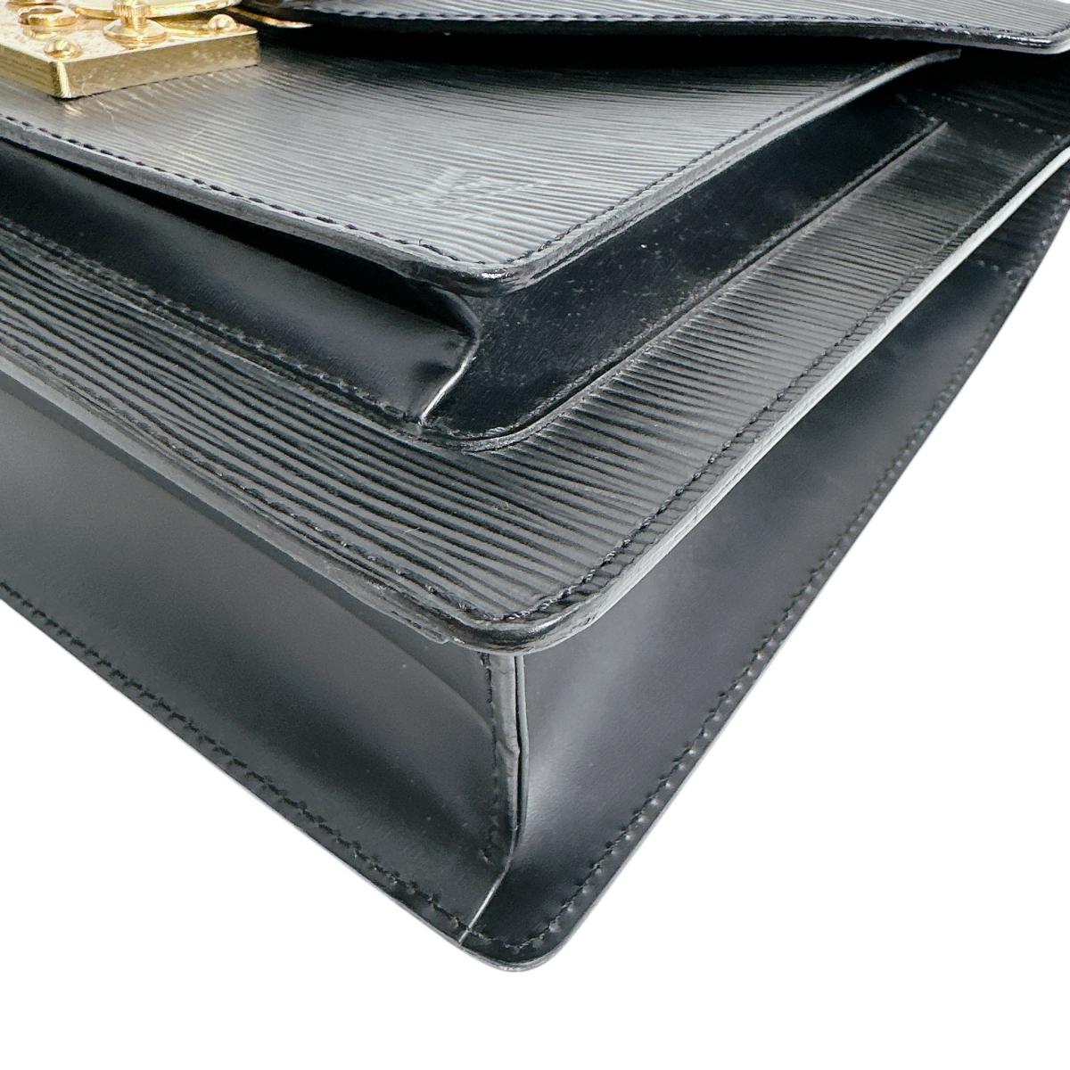 ルイヴィトン LOUIS VUITTON ハンドバッグ
 2WAYショルダーバッグ エピ モンソー エピレザー M52792 ブラック LV
 【SS】
 【中古】