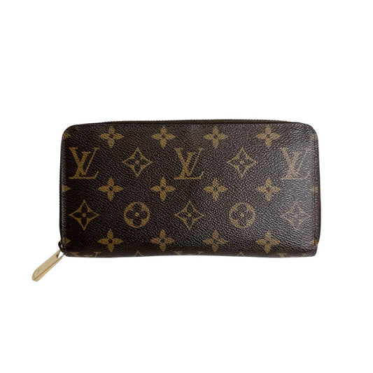 ルイヴィトン LOUIS VUITTON 長財布
 ジッピーウォレット モノグラム ラウンドファスナー モノグラムキャンバス M60017 ブラウン LV
 【SS】
 【中古】