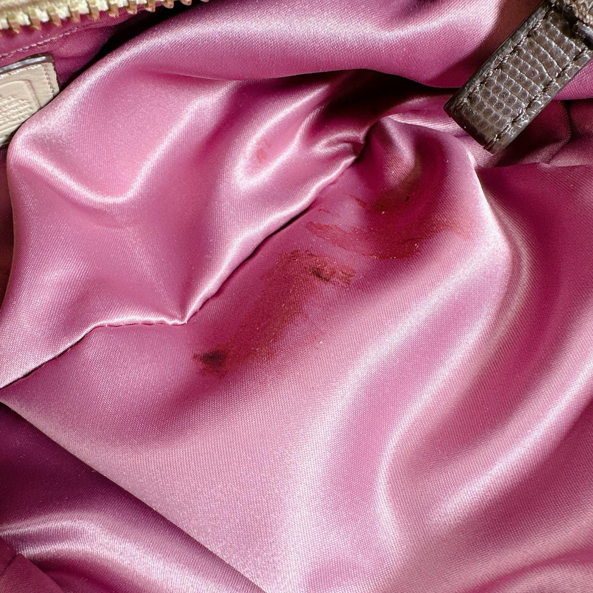 コーチ COACH ハンドバッグ
 トートバッグ シグネチャー ナイロン G1220 ゴールド 【SS】
 【中古】