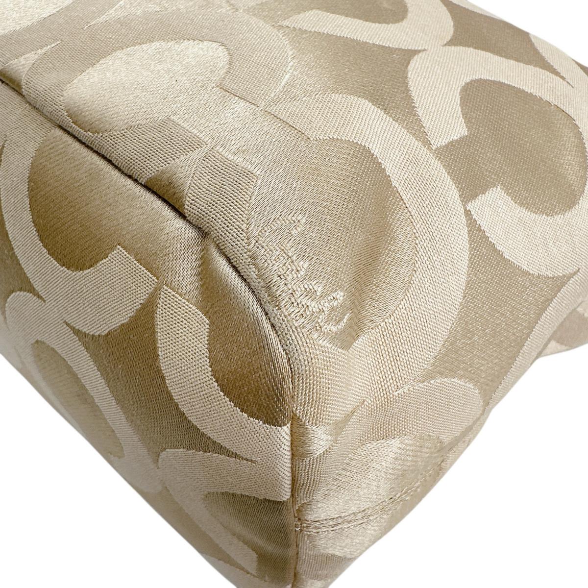 コーチ COACH ハンドバッグ
 トートバッグ シグネチャー ナイロン G1220 ゴールド 【SS】
 【中古】