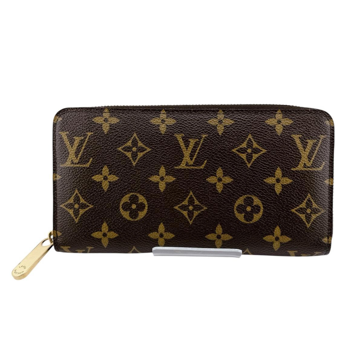 ルイヴィトン LOUIS VUITTON 長財布
 ジッピーウォレット モノグラム ラウンドファスナー モノグラムキャンバス M60017 ブラウン LV
 【SS】
 【中古】