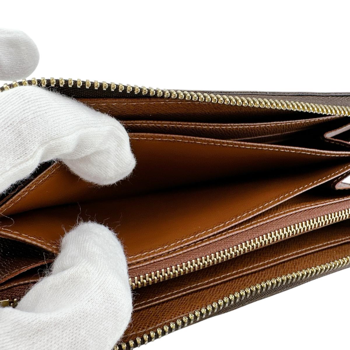 ルイヴィトン LOUIS VUITTON 長財布
 ジッピーウォレット モノグラム ラウンドファスナー モノグラムキャンバス M60017 ブラウン LV
 【SS】
 【中古】