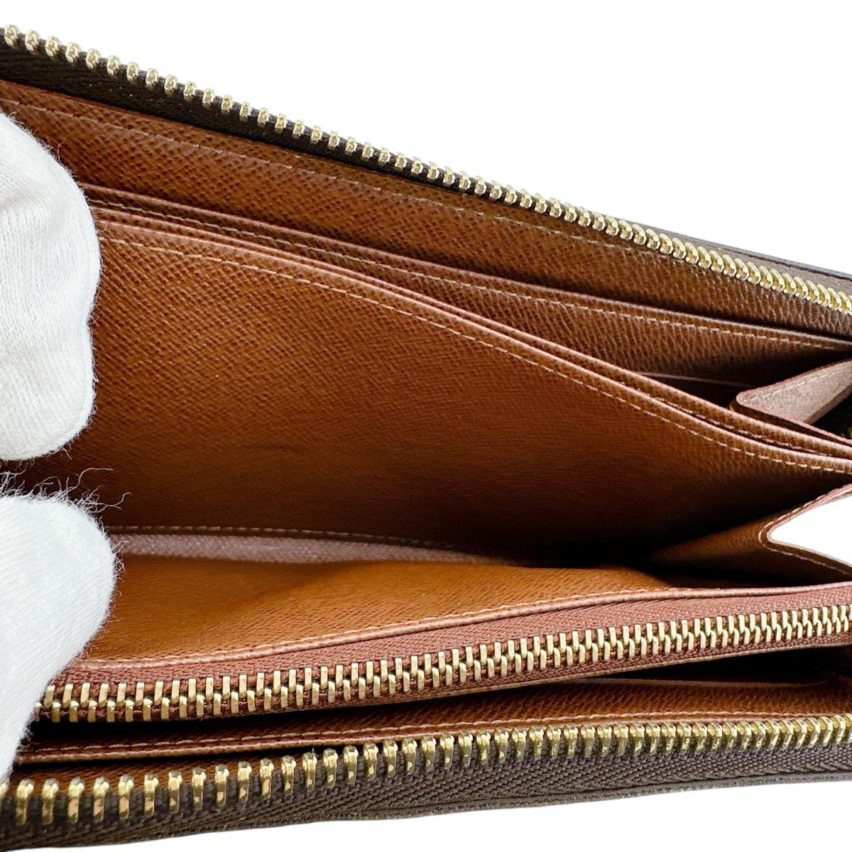 ルイヴィトン LOUIS VUITTON 長財布
 ジッピーウォレット モノグラム ラウンドファスナー モノグラムキャンバス M60017 ブラウン LV
 【SS】
 【中古】