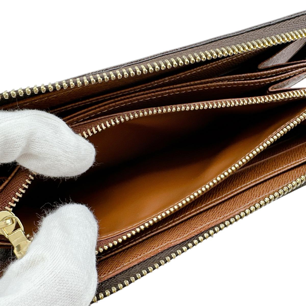 ルイヴィトン LOUIS VUITTON 長財布
 ジッピーウォレット モノグラム ラウンドファスナー モノグラムキャンバス M60017 ブラウン LV
 【SS】
 【中古】