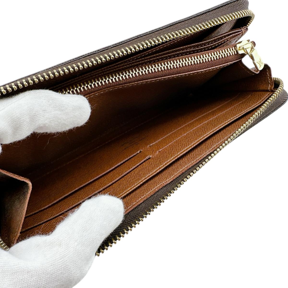 ルイヴィトン LOUIS VUITTON 長財布
 ジッピーウォレット モノグラム ラウンドファスナー モノグラムキャンバス M60017 ブラウン LV
 【SS】
 【中古】