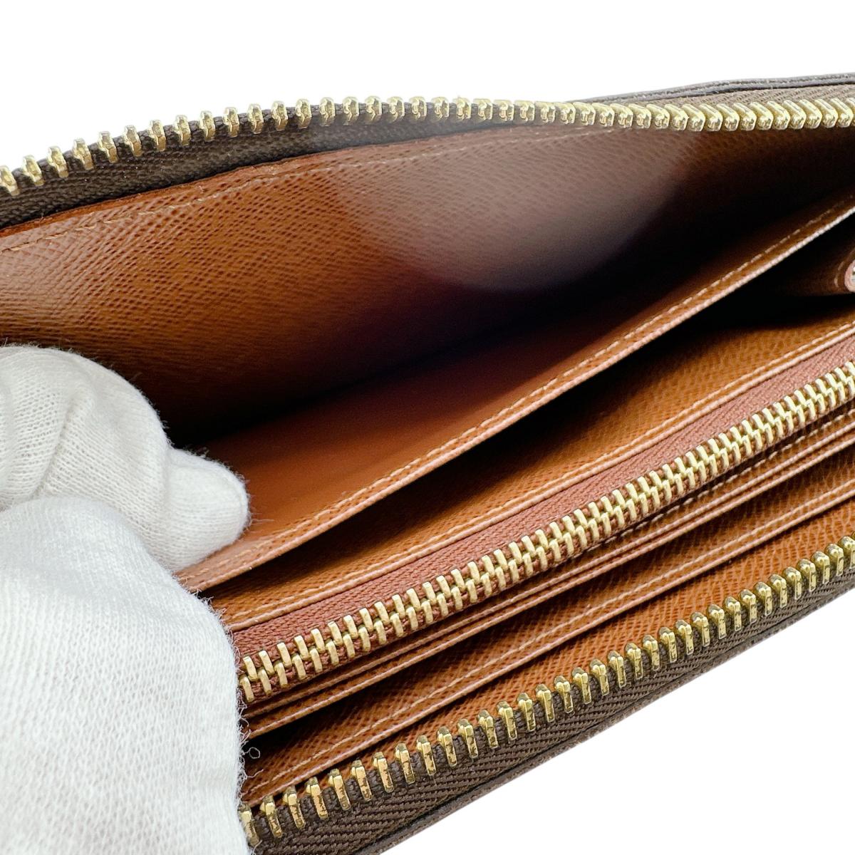 ルイヴィトン LOUIS VUITTON 長財布
 ジッピーウォレット モノグラム ラウンドファスナー モノグラムキャンバス M60017 ブラウン LV
 【SS】
 【中古】