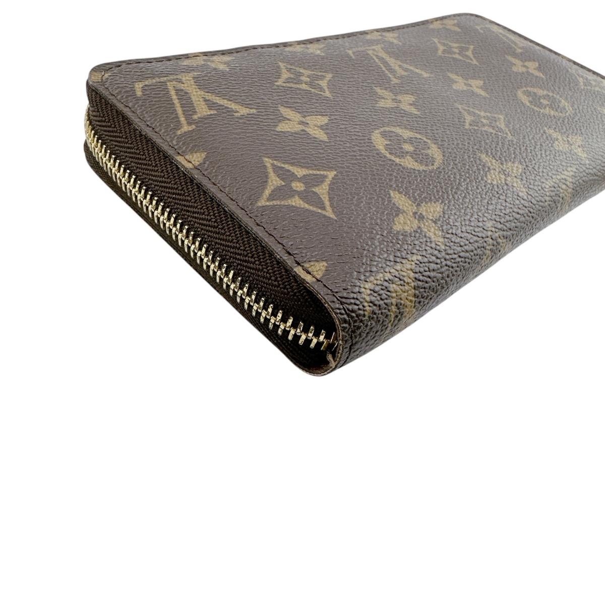 ルイヴィトン LOUIS VUITTON 長財布
 ジッピーウォレット モノグラム ラウンドファスナー モノグラムキャンバス M60017 ブラウン LV
 【SS】
 【中古】