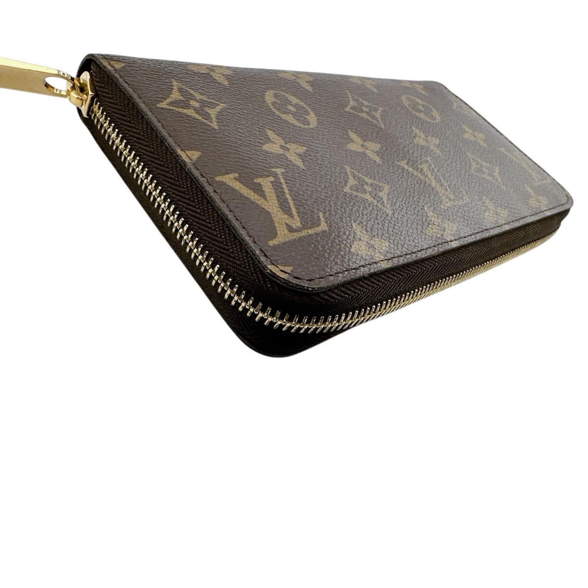 ルイヴィトン LOUIS VUITTON 長財布
 ジッピーウォレット モノグラム ラウンドファスナー モノグラムキャンバス M60017 ブラウン LV
 【SS】
 【中古】