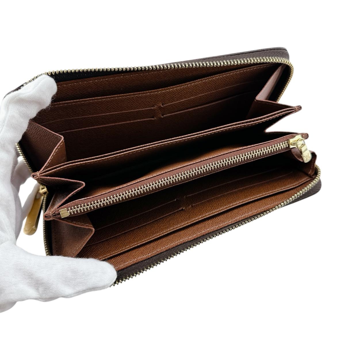 ルイヴィトン LOUIS VUITTON 長財布
 ジッピーウォレット モノグラム ラウンドファスナー モノグラムキャンバス M60017 ブラウン LV
 【SS】
 【中古】