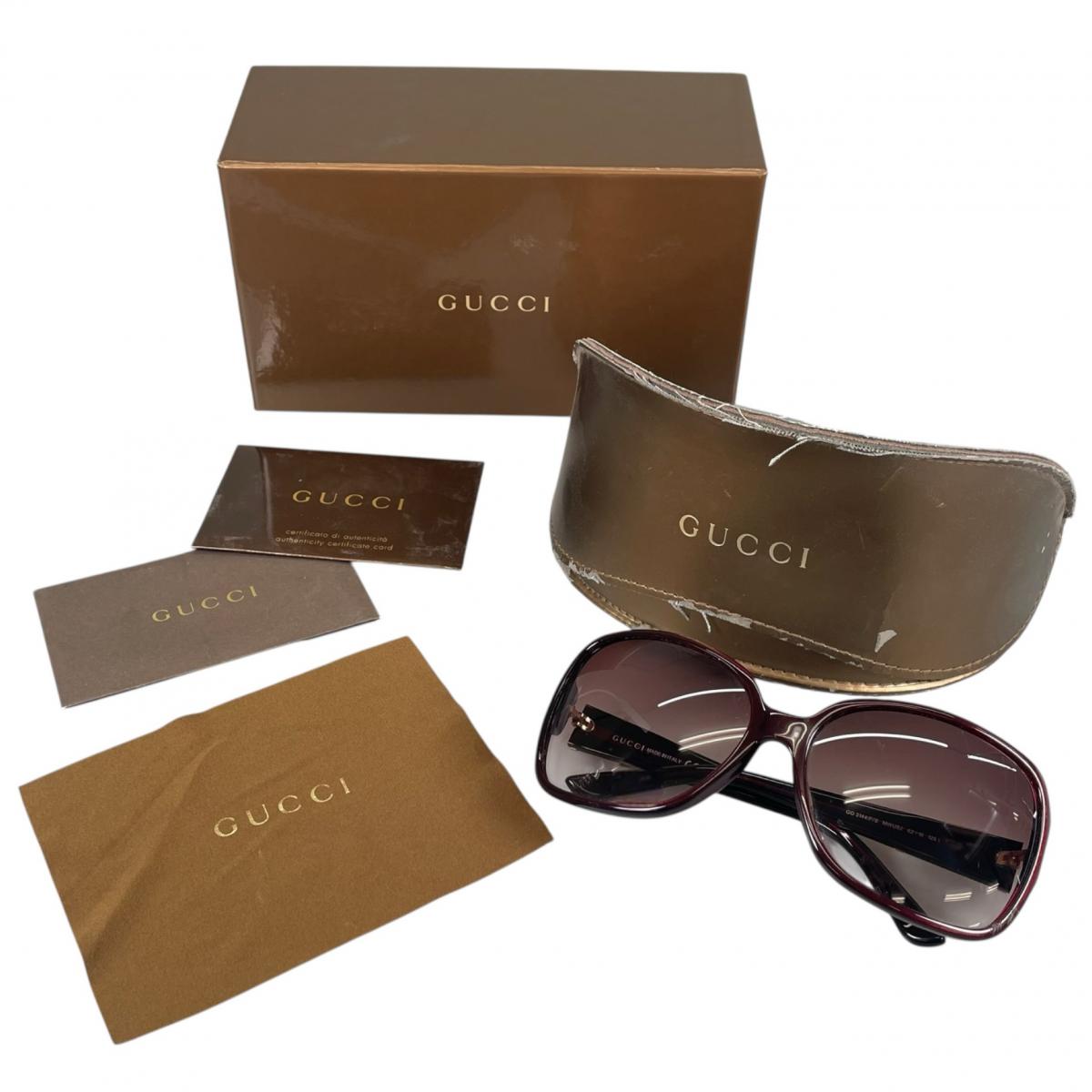 グッチ GUCCI サングラス
 サングラス 62□16 125 インターロッキングG プラスチック GG3144/S ボルドー 【SS】
 【中古】