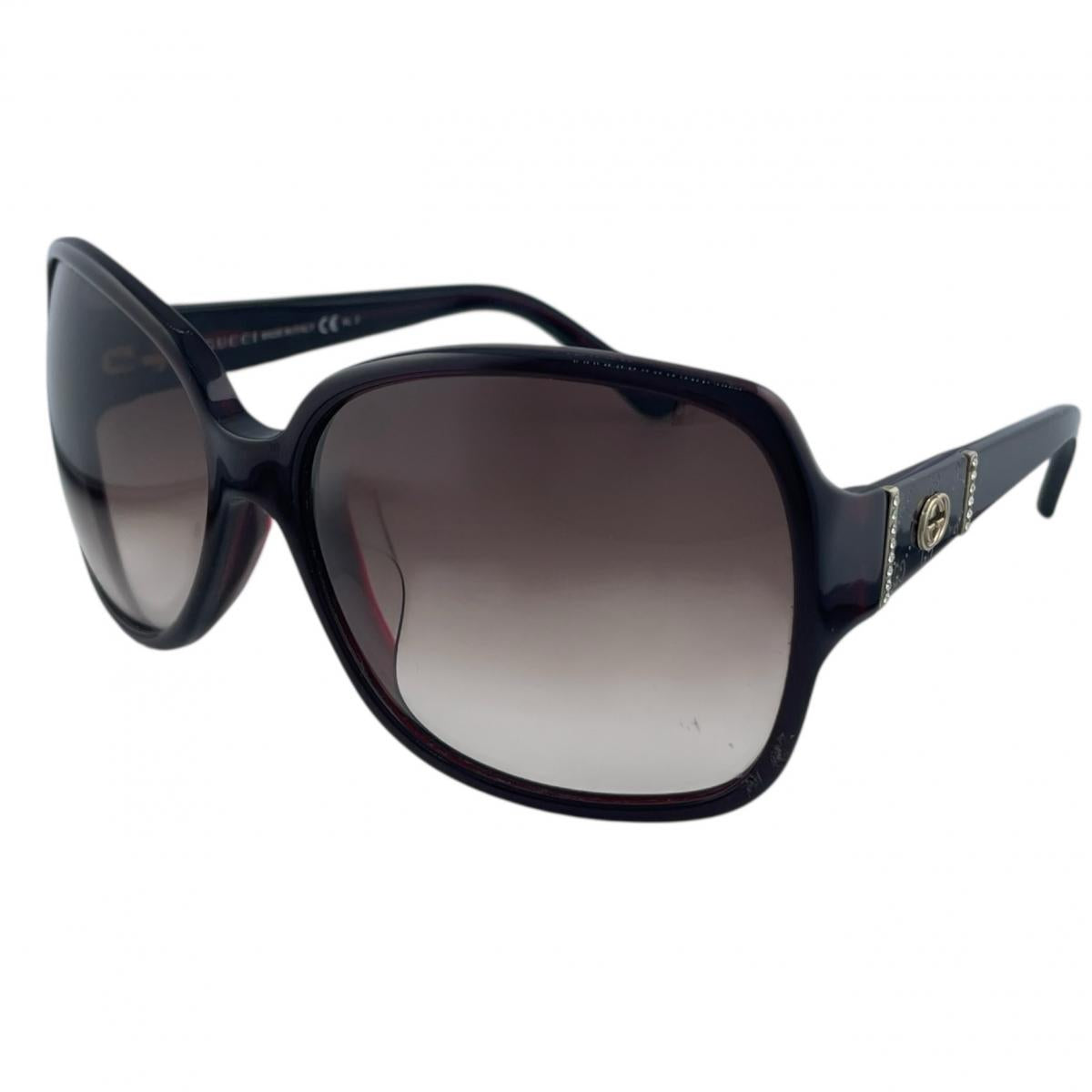 グッチ GUCCI サングラス
 サングラス 62□16 125 インターロッキングG プラスチック GG3144/S ボルドー 【SS】
 【中古】