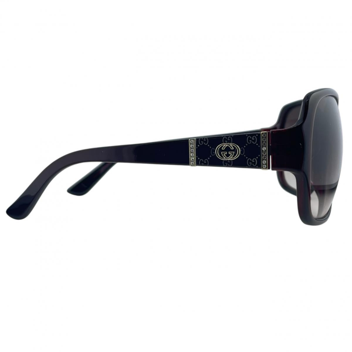 グッチ GUCCI サングラス
 サングラス 62□16 125 インターロッキングG プラスチック GG3144/S ボルドー 【SS】
 【中古】