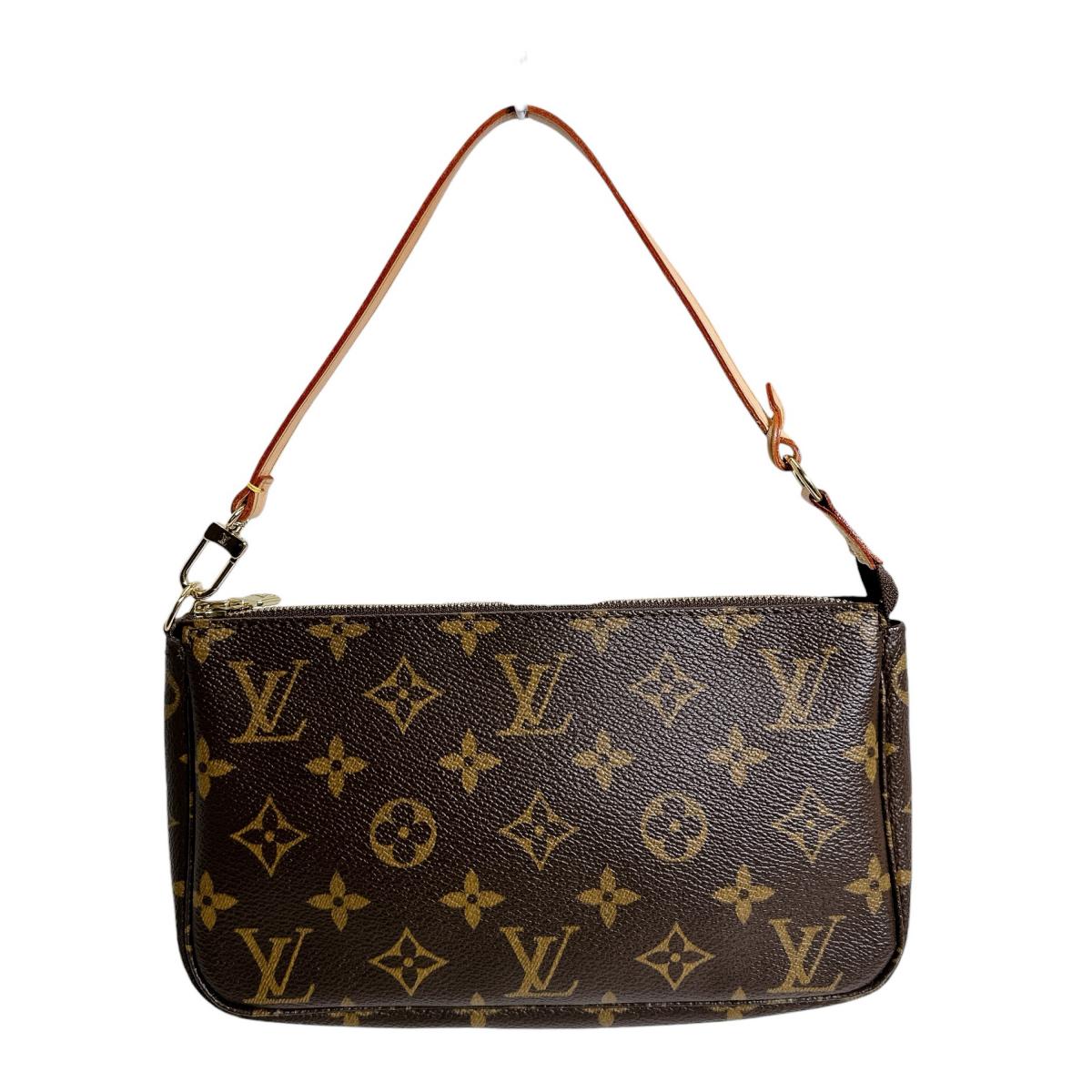 ルイヴィトン LOUIS VUITTON ポーチ
 アクセサリーポーチ モノグラム ポシェットアクセソワール モノグラムキャンバス M51980 ブラウン LV
 【SS】
 【中古】