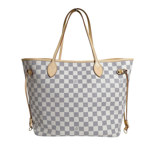 ルイヴィトン LOUIS VUITTON トートバッグ
 トートバッグ ダミエ ネヴァーフルMM ダミエキャンバス N51107 ホワイト LV
 【SS】
 【中古】