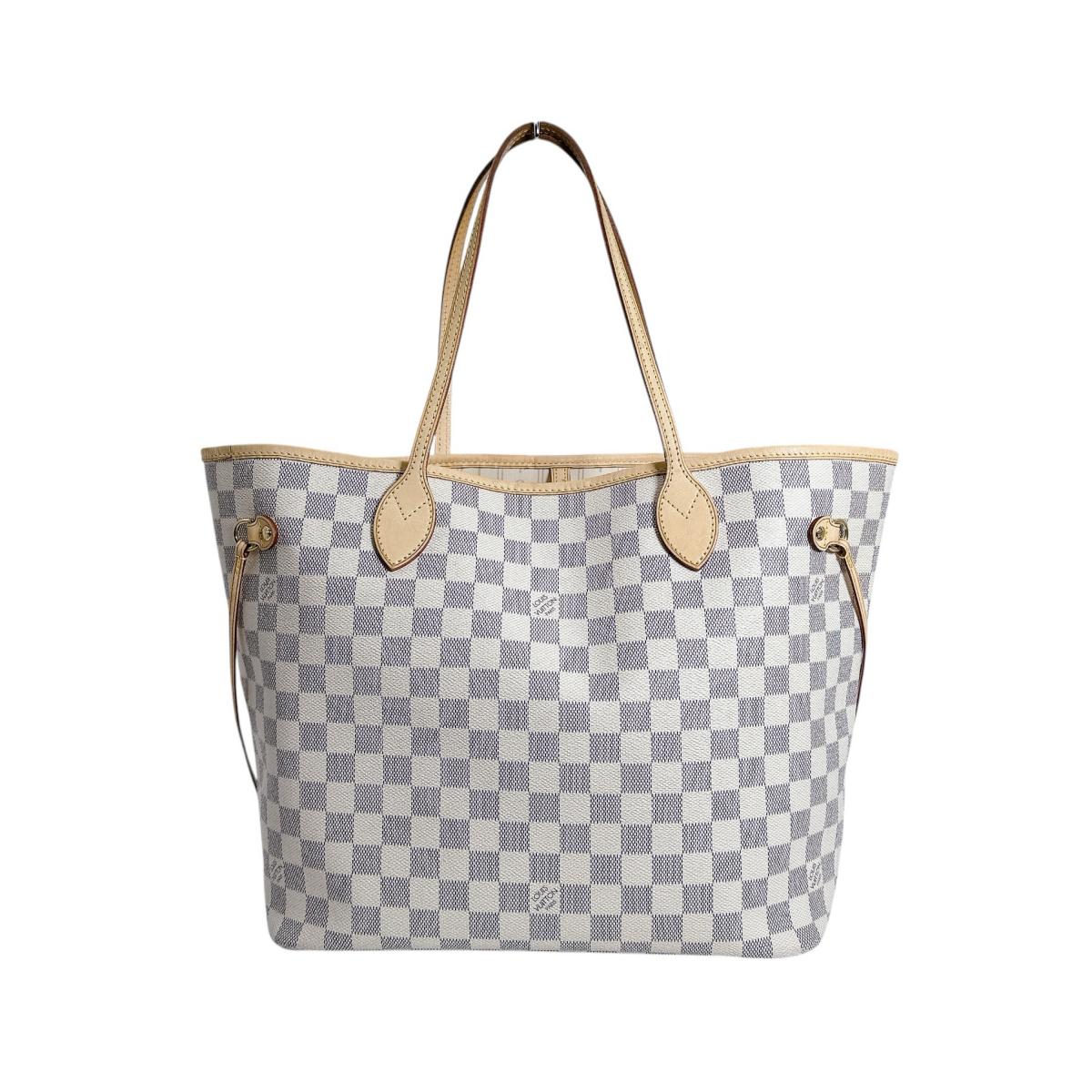ルイヴィトン LOUIS VUITTON トートバッグ
 トートバッグ ダミエ ネヴァーフルMM ダミエキャンバス N51107 ホワイト LV
 【SS】
 【中古】