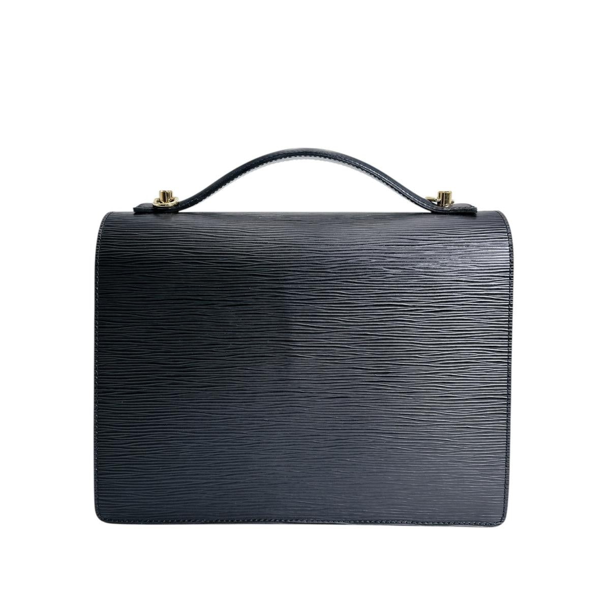 ルイヴィトン LOUIS VUITTON ハンドバッグ
 ハンドバッグ エピ モンソー エピレザー M52122 ノワール LV
 【SS】
 【中古】