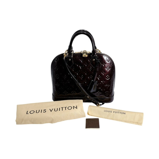 ルイヴィトン LOUIS VUITTON ハンドバッグ
 ハンドバッグ ヴェルニ アルマPM モノグラムヴェルニ M91611 ワインレッド LV
 【SS】
 【中古】