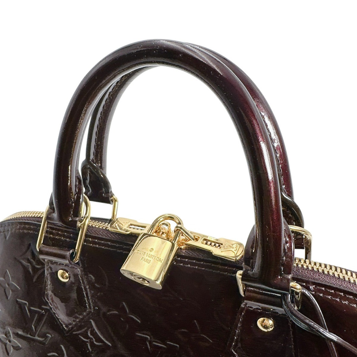 ルイヴィトン LOUIS VUITTON ハンドバッグ
 ハンドバッグ ヴェルニ アルマPM モノグラムヴェルニ M91611 ワインレッド LV
 【SS】
 【中古】