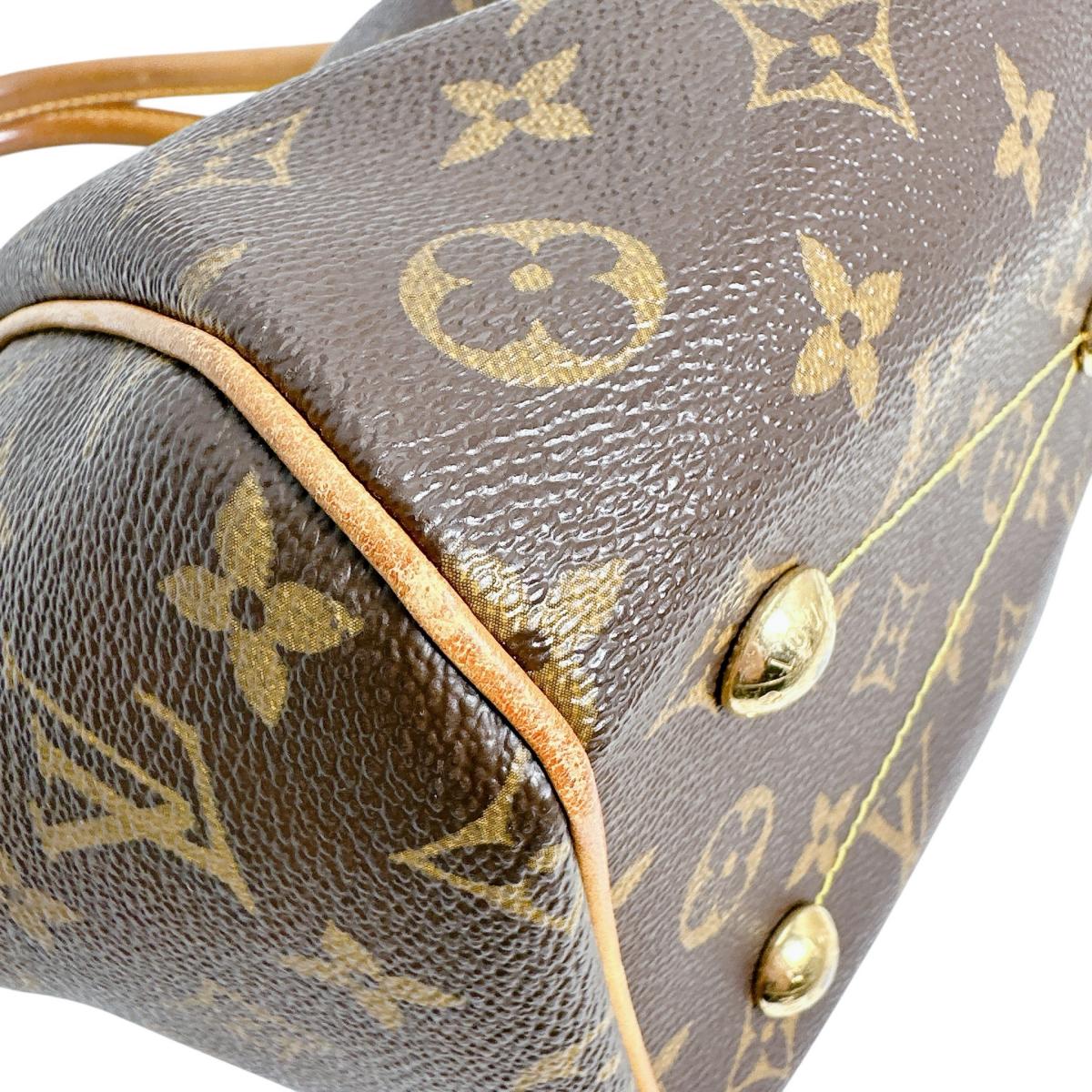 ルイヴィトン LOUIS VUITTON ハンドバッグ
 ハンドバッグ モノグラム ティヴォリPM モノグラムキャンバス M40143 ブラウン LV
 【SS】
 【中古】