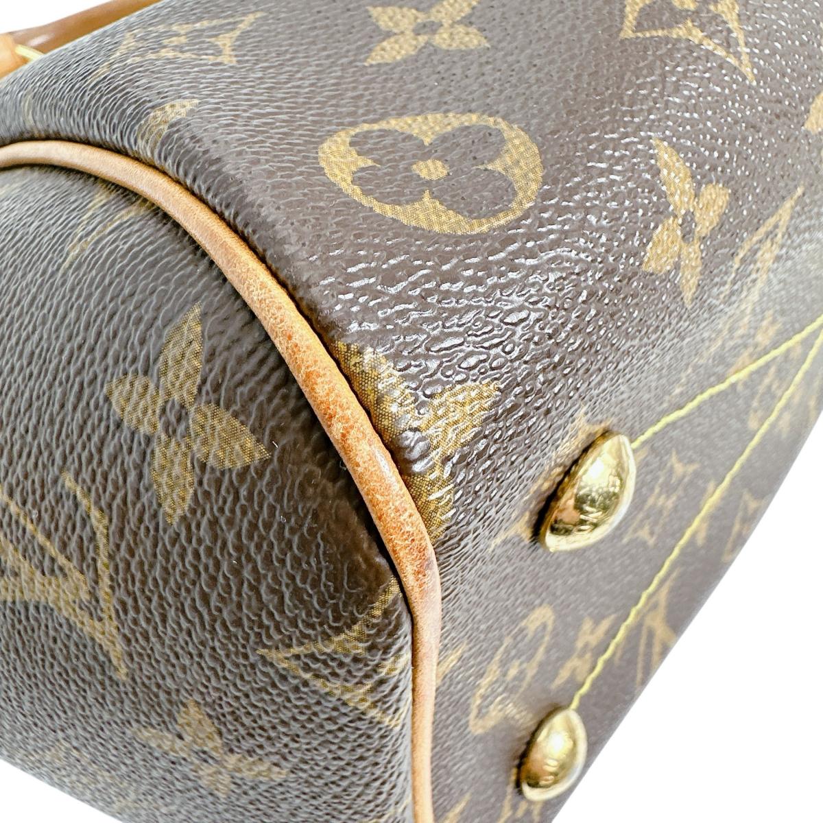 ルイヴィトン LOUIS VUITTON ハンドバッグ
 ハンドバッグ モノグラム ティヴォリPM モノグラムキャンバス M40143 ブラウン LV
 【SS】
 【中古】