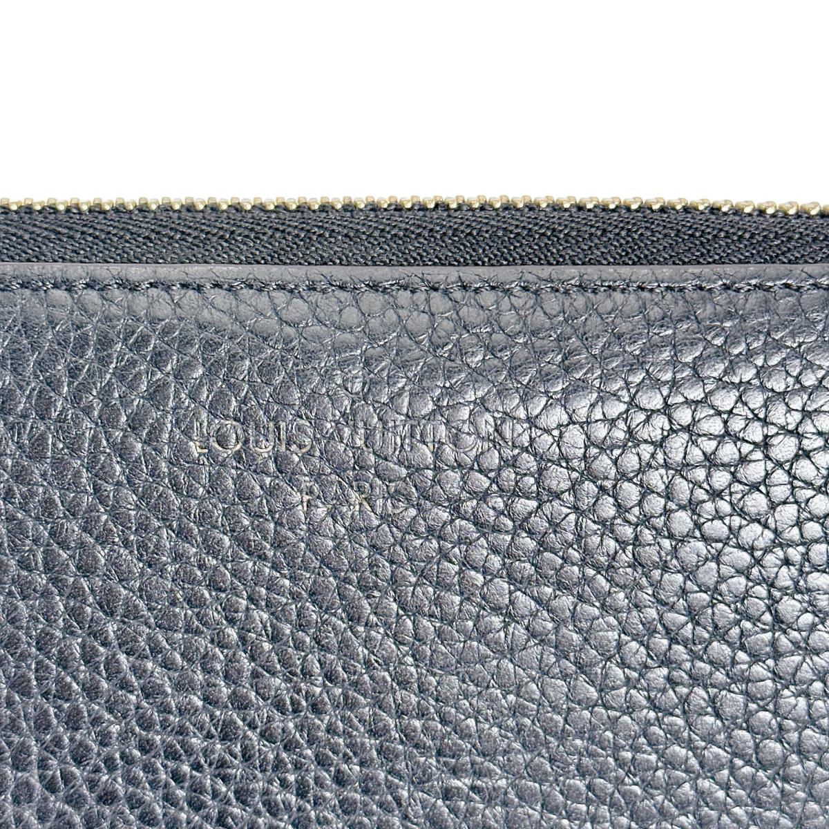 ルイヴィトン LOUIS VUITTON 長財布
 ポルトフォイユ・コメット トリヨン L字ファスナー レザー M63102 ノワール LV
 【SS】
 【中古】