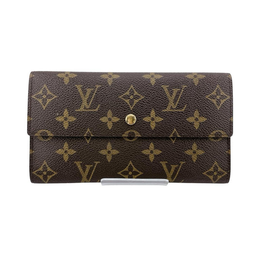 ルイヴィトン LOUIS VUITTON 長財布
 長財布 モノグラム ポルトトレゾール インターナショナル モノグラムキャンバス M61215 ブラウン LV
 【SS】
 【中古】