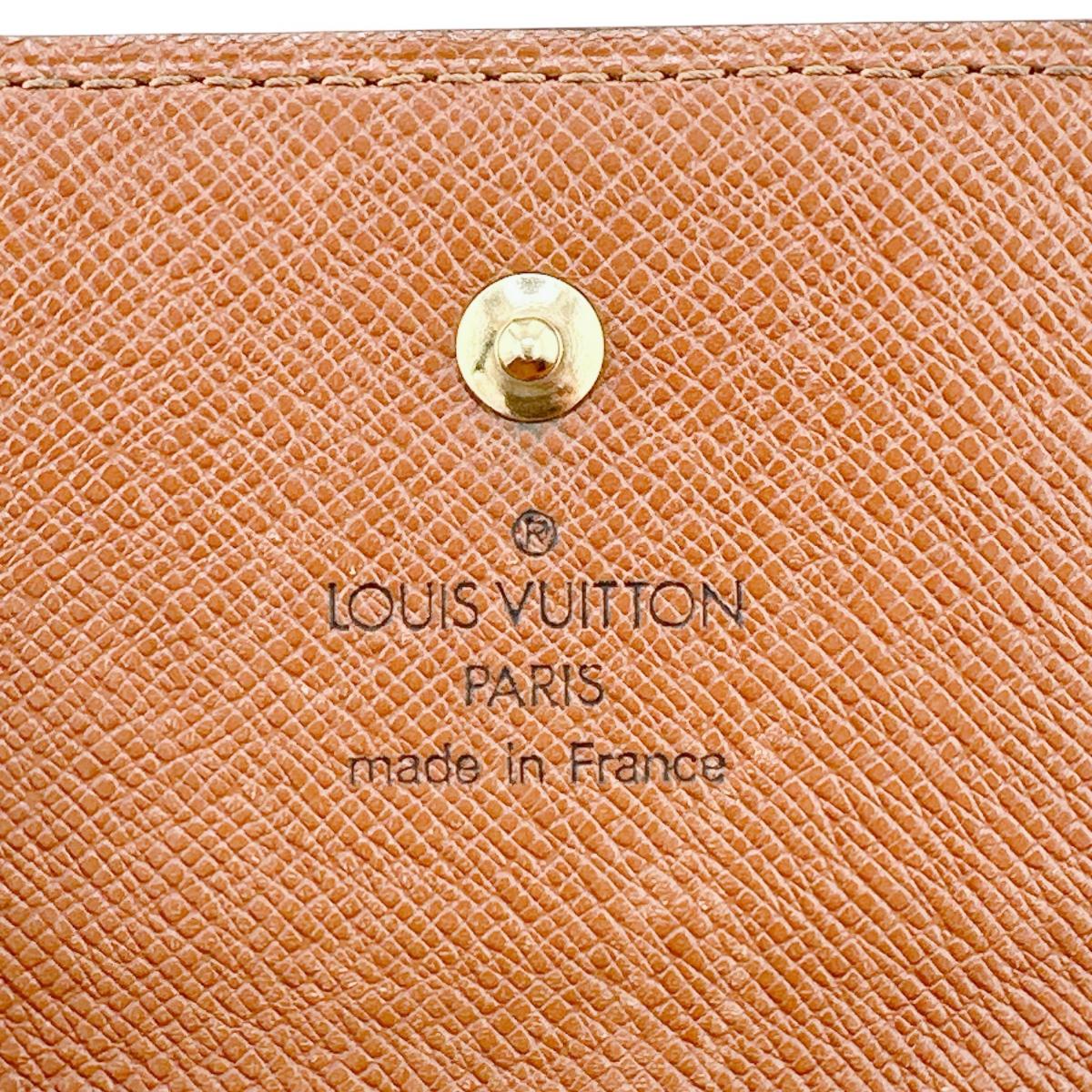 ルイヴィトン LOUIS VUITTON 長財布
 長財布 モノグラム ポルトトレゾール インターナショナル モノグラムキャンバス M61215 ブラウン LV
 【SS】
 【中古】