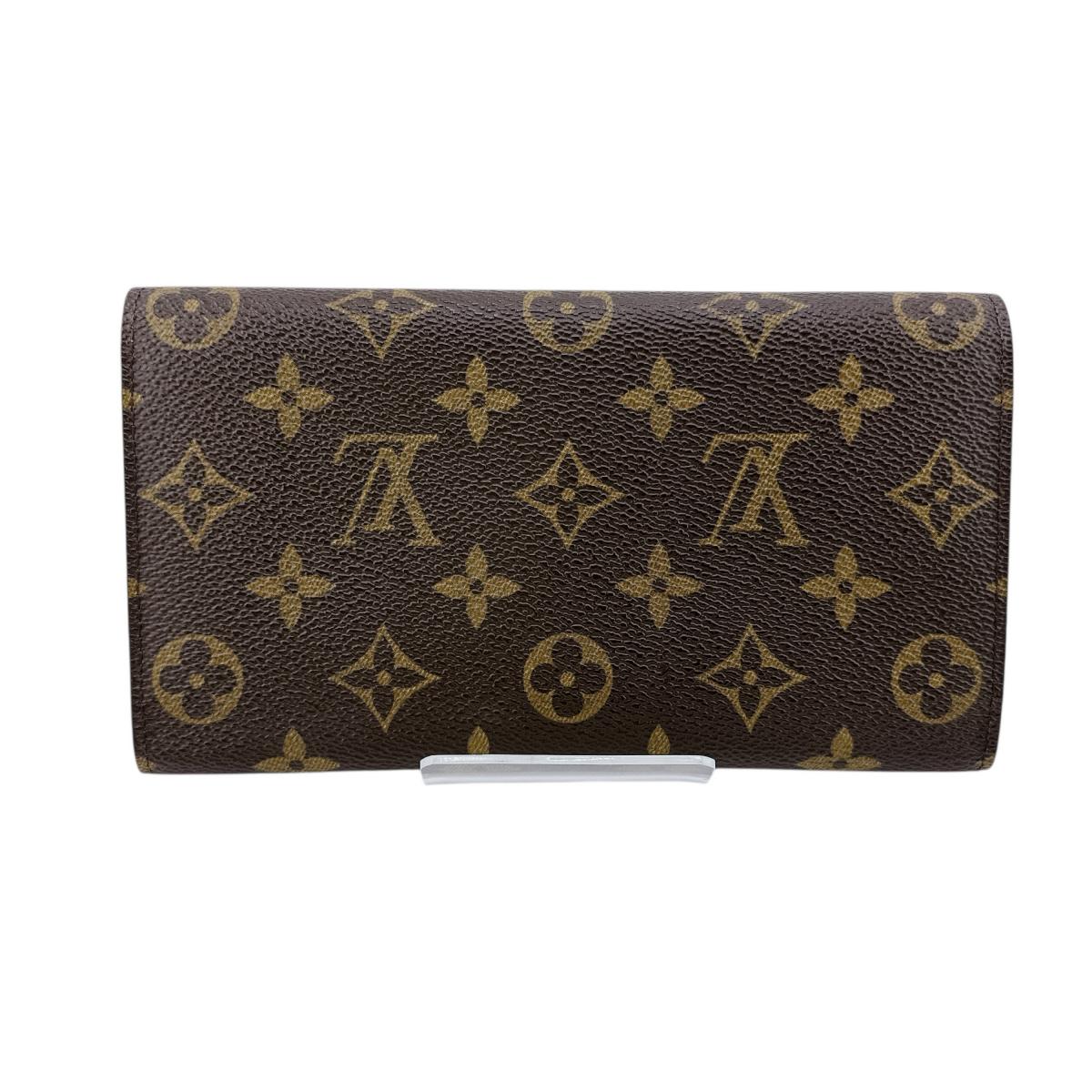 ルイヴィトン LOUIS VUITTON 長財布
 長財布 モノグラム ポルトトレゾール インターナショナル モノグラムキャンバス M61215 ブラウン LV
 【SS】
 【中古】