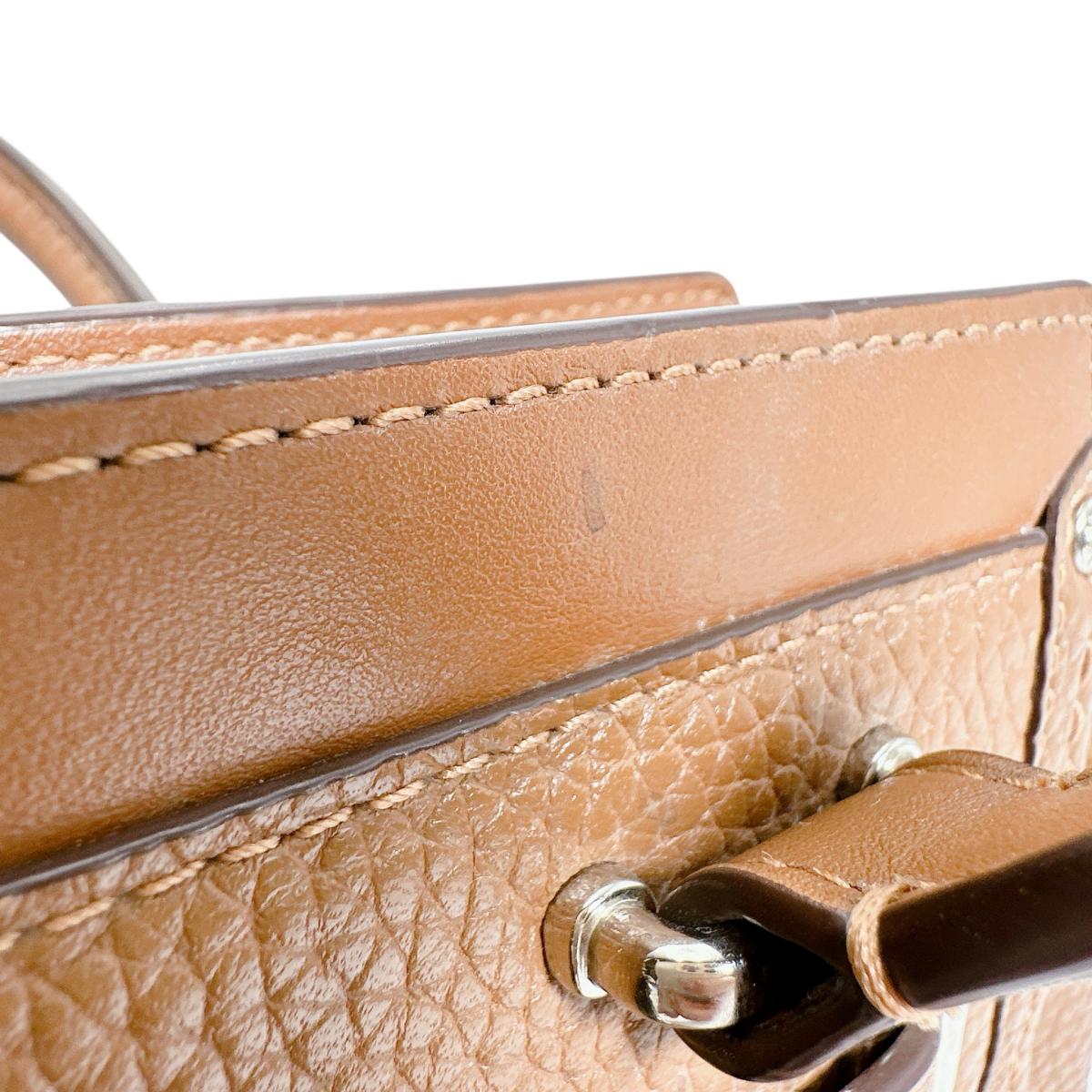 コーチ COACH ハンドバッグ
 トートバッグ キャリーオール スワッガー 21 レザー 37444 ブラウン 【SS】
 【中古】