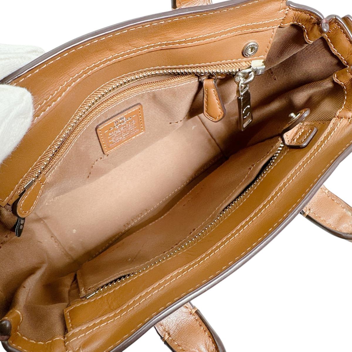 コーチ COACH ハンドバッグ
 トートバッグ キャリーオール スワッガー 21 レザー 37444 ブラウン 【SS】
 【中古】