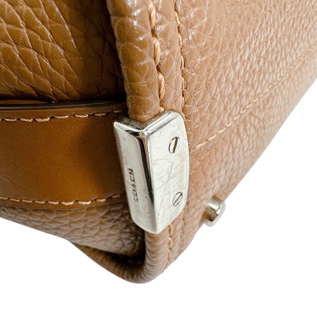 コーチ COACH ハンドバッグ
 トートバッグ キャリーオール スワッガー 21 レザー 37444 ブラウン 【SS】
 【中古】