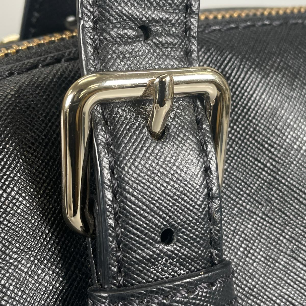 ケイトスペード Kate Spade ハンドバッグ
 トートバッグ ニューヨーク サフィアーノ レザー ブラック 【SS】
 【中古】