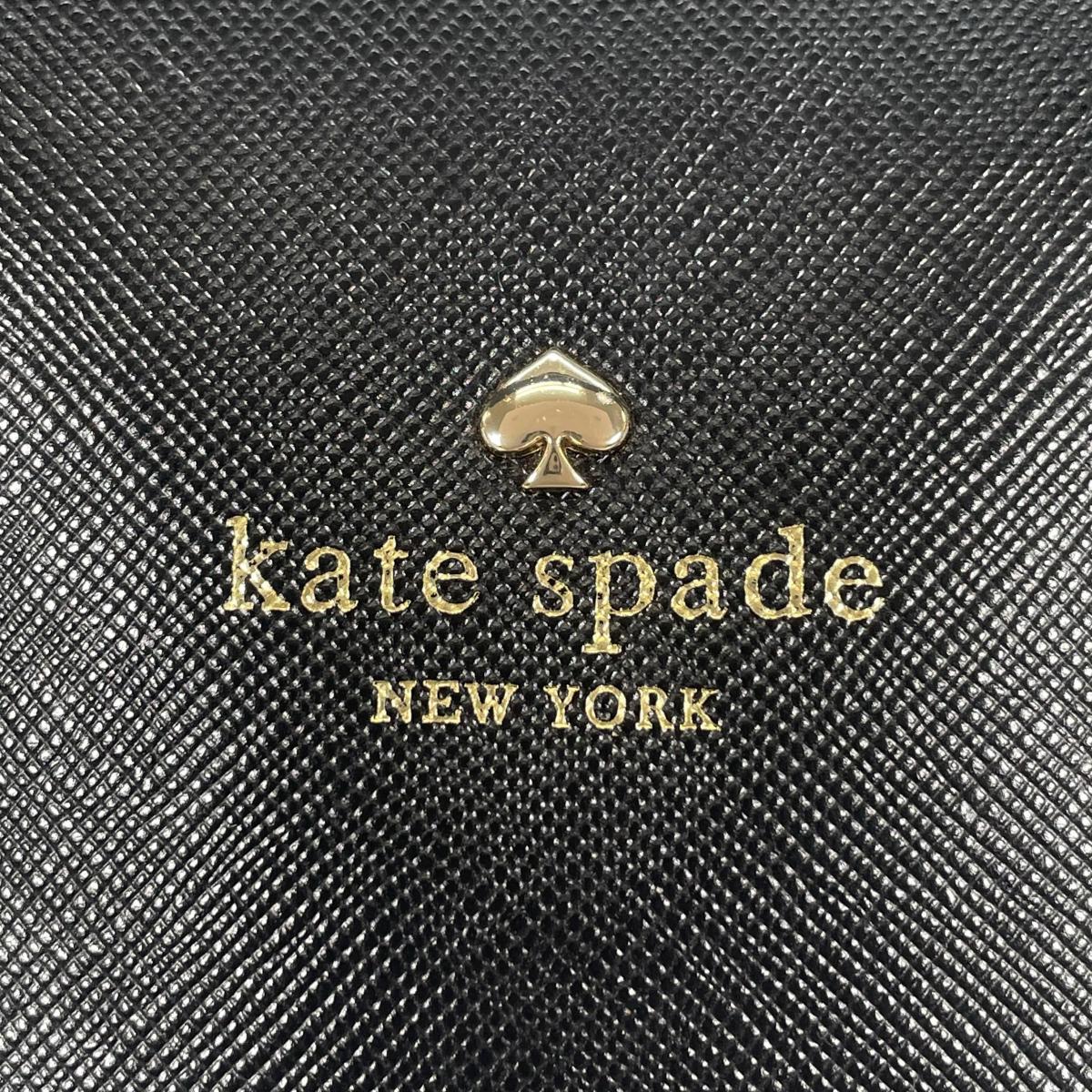 ケイトスペード Kate Spade ハンドバッグ
 トートバッグ ニューヨーク サフィアーノ レザー ブラック 【SS】
 【中古】