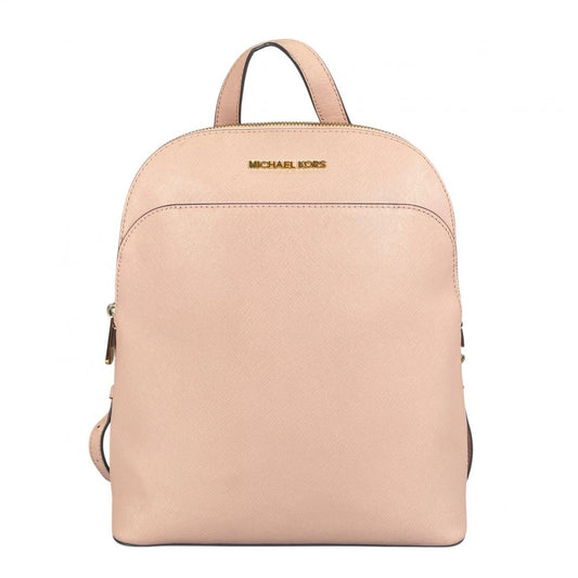 マイケルコース Michael Kors リュック・デイパック
 バックパック サフィアーノ Emmy 牛革 ピンクベージュ 【SS】
 【中古】