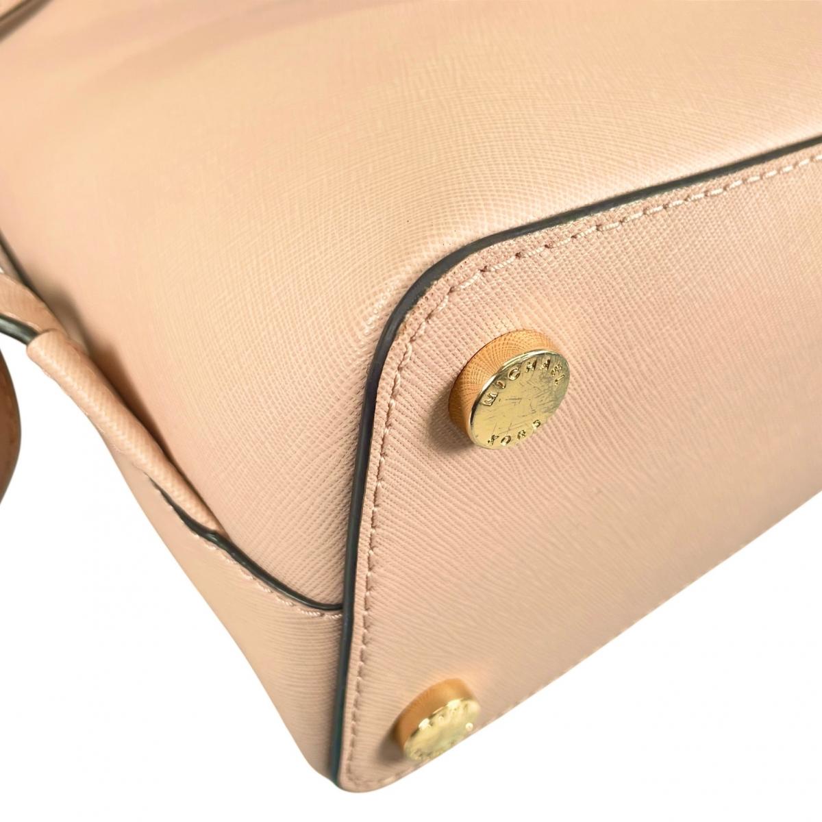 マイケルコース Michael Kors リュック・デイパック
 バックパック サフィアーノ Emmy 牛革 ピンクベージュ 【SS】
 【中古】