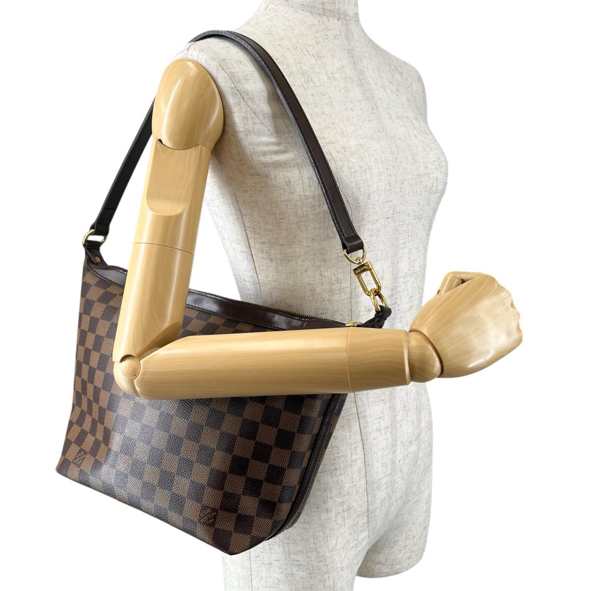 ルイヴィトン LOUIS VUITTON ハンドバッグ
 2WAYバッグ ダミエ イロヴォMM ダミエキャンバス N51995 ブラウン LV
 【SS】
 【中古】