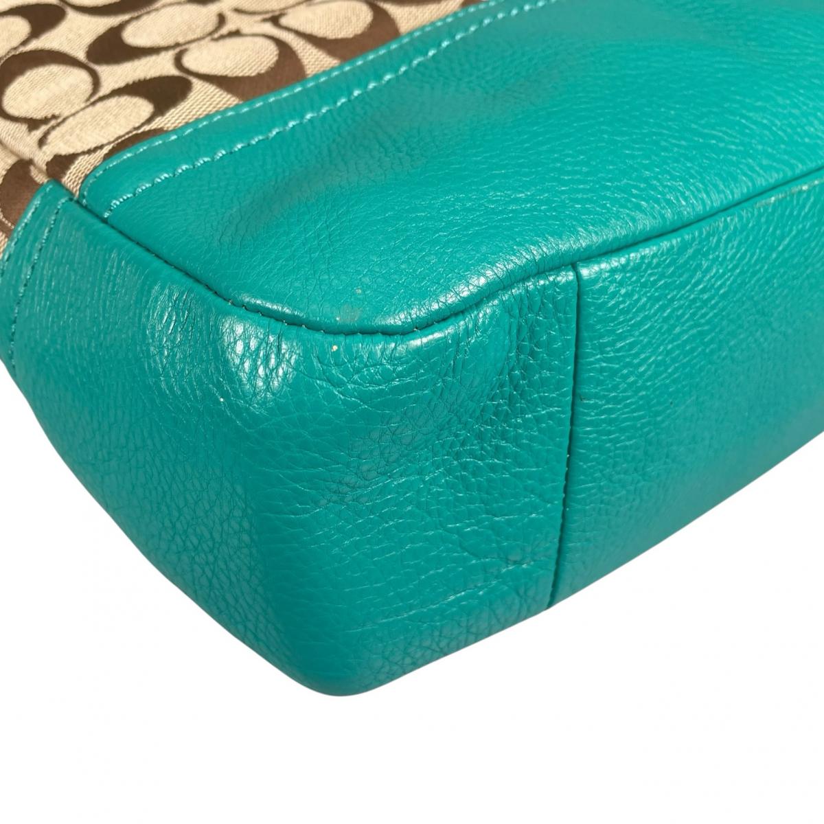 コーチ COACH ハンドバッグ
 2WAYショルダーバッグ ホーボー パーク シグネチャー キャンバス F23279 ベージュ 【SS】
 【中古】