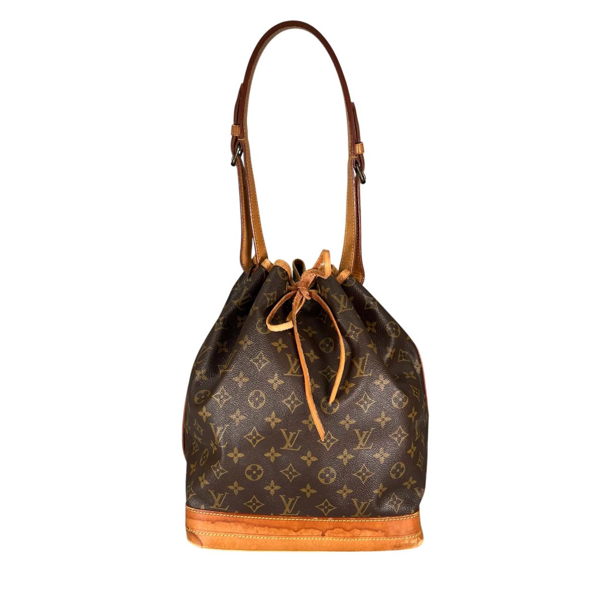 ルイヴィトン LOUIS VUITTON ショルダーバッグ
 巾着型ショルダーバック モノグラム ノエ モノグラムキャンバス M42224 ブラウン LV
 【SS】
 【中古】